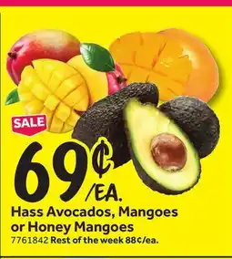 Stop&Shop Hass Avocados, Mangoes or Honey Mangoes offer