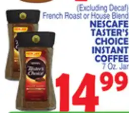 Bravo Supermarkets NESCAFÉ TASTER'S CHOICE INSTANT COFFEE offer