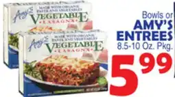 Bravo Supermarkets BOWLS OR AMY'S ENTREES offer
