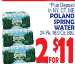 Bravo Supermarkets POLAND SPRING WATER offer