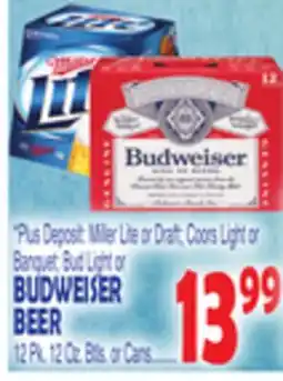 Bravo Supermarkets BUDWEISER BEER offer