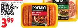 Bravo Supermarkets PREMIO PURE PORK ITALIAN SAUSAGE offer