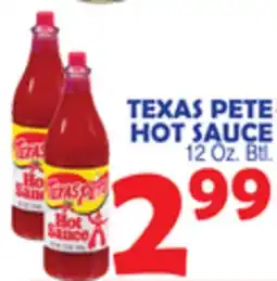 Bravo Supermarkets TEXAS PETE HOT SAUCE offer