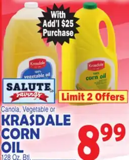 Bravo Supermarkets KRA$DALE CORN OIL offer