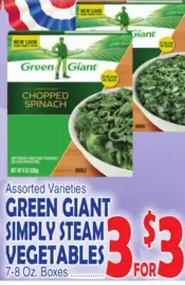Bravo Supermarkets GREEN GIANT SIMPLY STEAM VEGETABLES offer