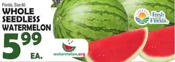 Bravo Supermarkets WHOLE SEEDLESS WATERMELON offer