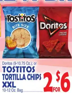 Bravo Supermarkets TOSTITOS TORTILLA CHIPS XXL, 10-12 Oz. Bag offer
