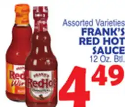 Bravo Supermarkets FRANK'S RED HOT SAUCE offer
