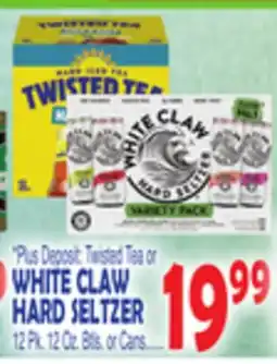Bravo Supermarkets Twisted Tea or WHITE CLAW HARD SELTZER offer