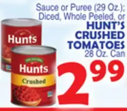 Bravo Supermarkets HUNT'S CRUSHED TOMATOES 28 Oz. Can offer