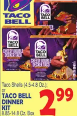 Bravo Supermarkets Taco Shells (4.5-4.8 Oz.) or TACO BELL DINNER KIT offer