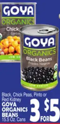Bravo Supermarkets Goya Organics Beans offer
