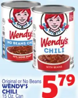 Bravo Supermarkets WENDY'S CHILI offer