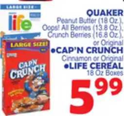Bravo Supermarkets QUAKER offer