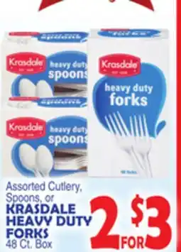 Bravo Supermarkets Cutlery, Spoons, or Krasdale Heavy Duty Forks offer