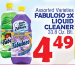 Bravo Supermarkets FABULOSO 2X LIQUID CLEANER offer