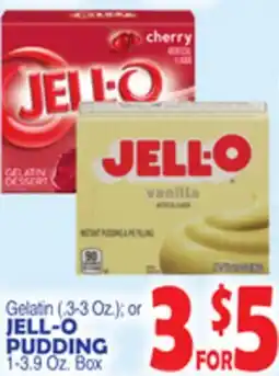 Bravo Supermarkets JELL-O PUDDING, 1-3.9 Oz. Box offer