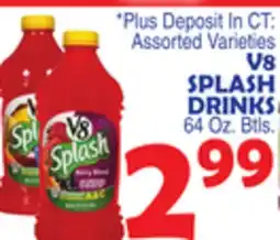 Bravo Supermarkets V8 SPLASH DRINKS offer