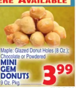 Bravo Supermarkets MINI GEM DONUTS offer