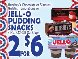 Bravo Supermarkets JELL-O PUDDING SNACKS offer