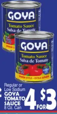 Bravo Supermarkets GOYA TOMATO SAUCE offer