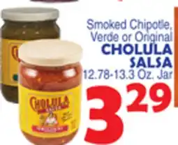 Bravo Supermarkets CHOLULA Salsa offer
