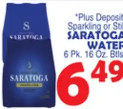 Bravo Supermarkets SARATOGA WATER offer