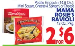 Bravo Supermarkets MAMA ROSIE'S RAVIOLI offer