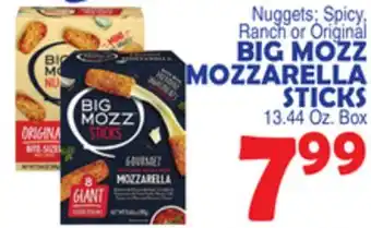 Bravo Supermarkets BIG MOZZ MOZZARELLA STICKS offer
