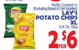 Bravo Supermarkets LAY'S POTATO CHIPS XL offer