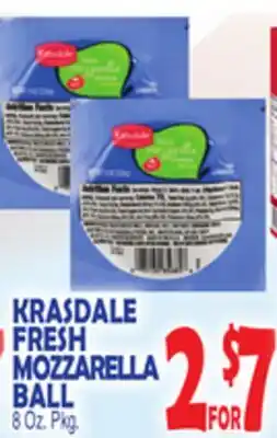 Bravo Supermarkets KRASDALE FRESH MOZZARELLA BALL offer