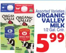 Bravo Supermarkets ORGANIC VALLEY MILK offer