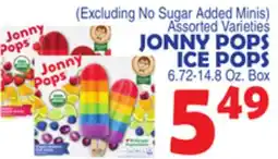 Bravo Supermarkets JONNY POPS ICE POPS offer