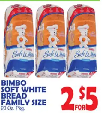 Bravo Supermarkets BIMBO SOFT WHITE BREAD FAMILY SIZE offer