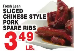 Bravo Supermarkets SLICED CHINESE STYLE PORK SPARE RIBS offer