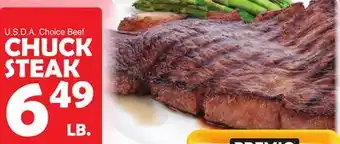 Bravo Supermarkets CHUCK STEAK offer
