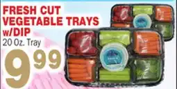 Bravo Supermarkets FRESH CUT VEGETABLE TRAYS w/DIP offer