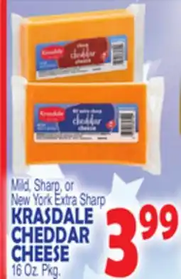 Bravo Supermarkets KRASDALE CHEDDAR CHEESE offer