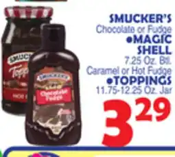 Bravo Supermarkets SMUCKER'S Chocolate or Fudge offer
