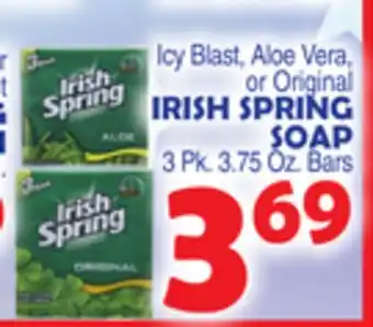 Bravo Supermarkets IRISH SPRING SOAP offer