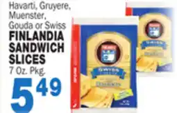 Bravo Supermarkets FINLANDIA SANDWICH SLICES offer