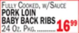 Bravo Supermarkets PORK LOIN BABY BACK RIBS offer