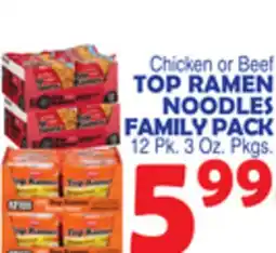 Bravo Supermarkets TOP RAMEN NOODLES FAMILY PACK offer