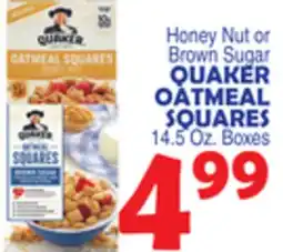 Bravo Supermarkets QUAKER OATMEAL SQUARES offer