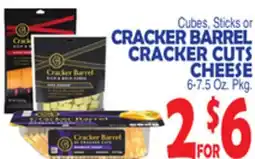 Bravo Supermarkets CRACKER BARREL CRACKER CUTS CHEESE offer