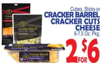 Bravo Supermarkets CRACKER BARREL CRACKER CUTS CHEESE offer
