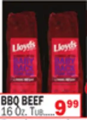 Bravo Supermarkets LLOYD'S BBQ BEEF offer