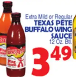 Bravo Supermarkets TEXAS PETE BUFFALO WING SAUCE offer