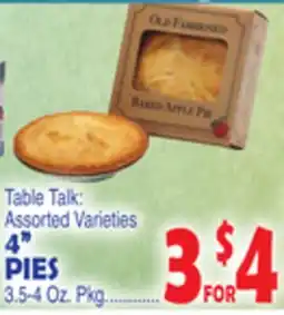 Bravo Supermarkets 4 PIES offer