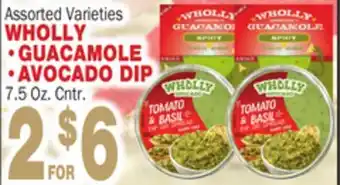 Bravo Supermarkets WHOLLY GUACAMOLE AVOCADO DIP offer